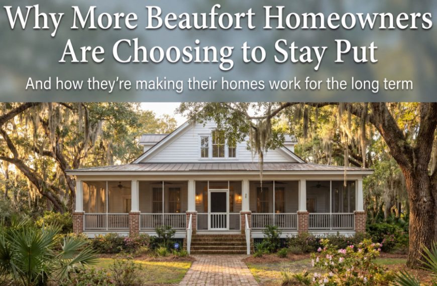 Why More Beaufort Homeowners Are Choosing to Stay Put